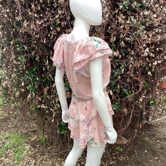 💋Yumi Kim Joy Ride Blush Betty Ruffle Mini Dress - Picture 4 of 10